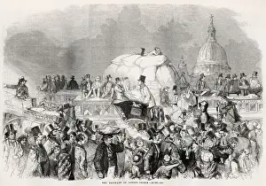 Population Prints: The blockade of London Bridge, 1859. The congested and overcrowded state of the streets