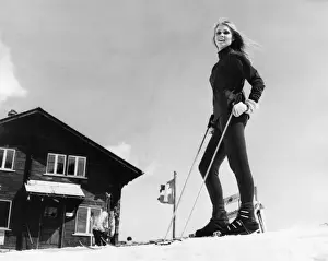 Blonde Ski Model