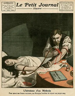 Transfusion Prints: BLOOD DONATING DOCTOR