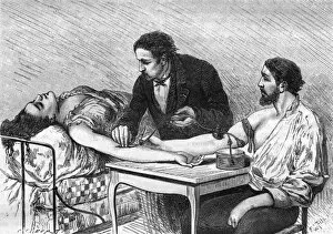 Images Dated 28th March 2012: Blood Transfusion / 1882