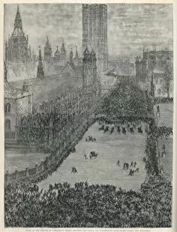 Demonstrators Collection: Bloody Sunday Riot - Parliament Street 1887