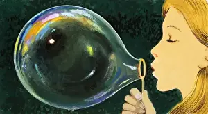Blowing a bubble