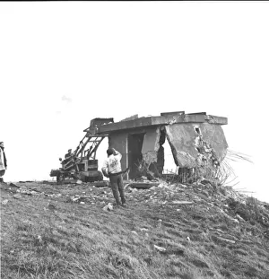 Blowing up old radar station, Beachy Head, Sussex