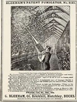 Horticultural Prints: Bloxham's Patent Horticultural and Garden Plant Fumigator