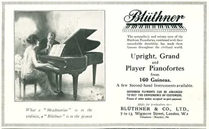 Admiration Prints: Blthner Advertisement