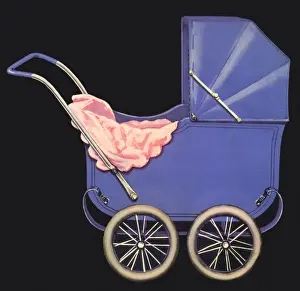 Blue Baby Carriage