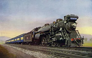Steel Gallery: The Blue Comet train