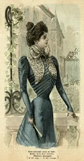Blue & Lace Dress 1899