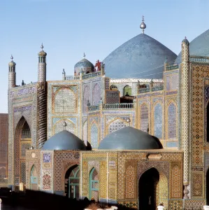 Mausoleum Prints: Blue Mosque or Hazrat Tomb. s. XV. AFGHANISTAN