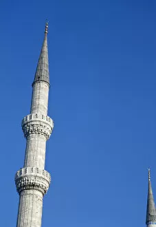 Blue Mosque. Minaret. 17th century. istanbul. Turkey