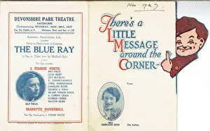 Eastbourne Prints: The Blue Ray by Shirland Quin - Flyer, Eastbourne Production