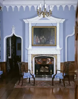 Blue Room, home of Lord St Levan, St Michaels Mount