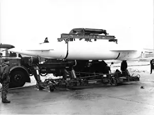 Blue Steel low-loader trolley and transporter