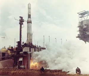 Images Dated 18th September 2018: Blue Streak test at Spadeadam