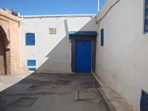 Images Dated 9th February 2012: Blue studded door in Rabat