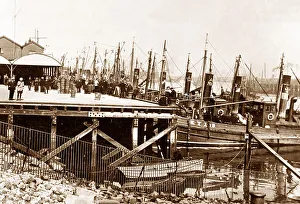 Blyth Prints: Blyth Fishing Boats early 1900s