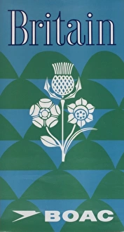 Air Line Gallery: BOAC airline poster