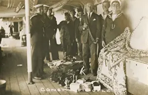On board HMS Caesar in port in Istanbul