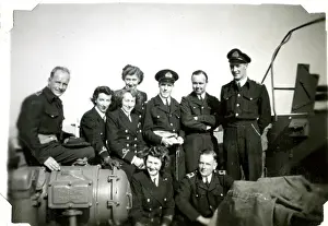 On board HMS Queen Emma en route for Normandy, WW2