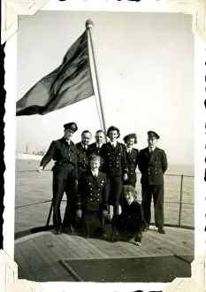 On board HMS Queen Emma en route for Normandy, WW2