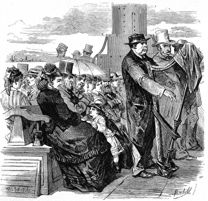 Images Dated 22nd June 2004: On Board a Thames River Steamer, 1874