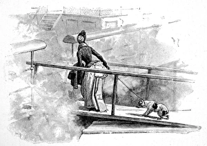 Images Dated 30th May 2004: Boarding a P&O Steamer, 1890