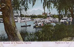 Buenos Prints: Boat club regatta, Tigre, Buenos Aires province, Argentina