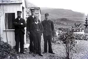 Shingle Prints: Boat crew, Isle of Mull, Scotland