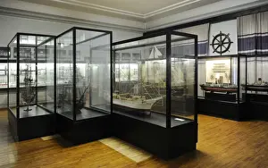 Boat models. Museum of History and Navigation. Inside. Riga