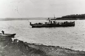 Haverfordwest Collection: Boat off Llangwm, near Haverfordwest, South Wales