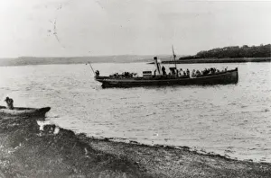 Dyfed Prints: Boat off Llangwm, near Haverfordwest, South Wales