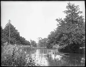 Recreational Prints: Boat on the River Wey