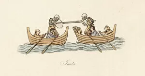 Boat tilting, 14th century