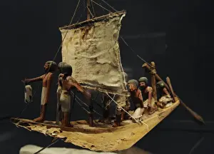 Boat. From the tomb of Wadjet-hotep at Sedment. Wood. 7th-11