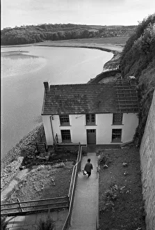 The Dylan Thomas writing shed at The Boathouse, Laugharne