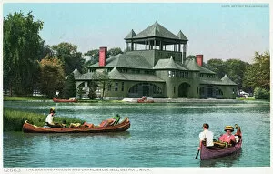Boating Collection: Boating at Belle Isle, Detroit, Michigan, USA