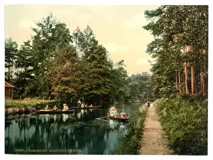 Boating and fishing, Camberley, England