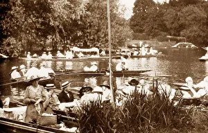Picnic Prints: Boating at Hampton Court in 1910