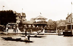 Boating at Hampton Court, early 1900s