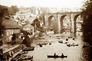 Knaresborough Prints: Boating at Knaresborough, early 1900s