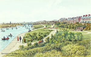Lincs Prints: Boating Lake and Gardens, Skegness, Lincolnshire