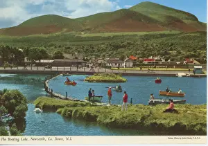 The Boating Lake, Newcastle, Co Down, N. I. by J. Hinde