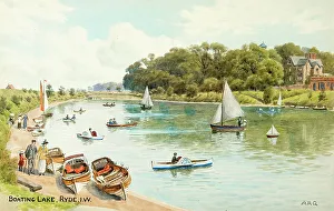Ryde Prints: Boating Lake, Ryde, Isle of Wight