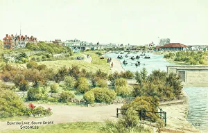 Links Prints: Boating Lake, South Shore, Skegness, Lincolnshire