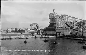 Blackpool Prints: Boating Pool and Pleasure Beach