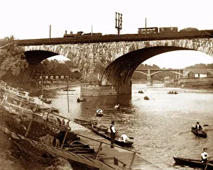 Boating on the Ribble, Preston, early 1900s