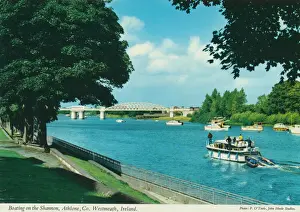 Boating on the Shannon, Athlone, Co Westmeath by P O Toole