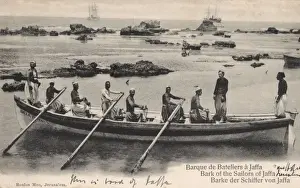 Barque Prints: Boatmen of Jaffa in their barque