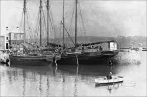 Boats in a Devon harbour
