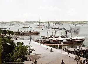 Boats in the harbour, docks, Kiel, Germany
